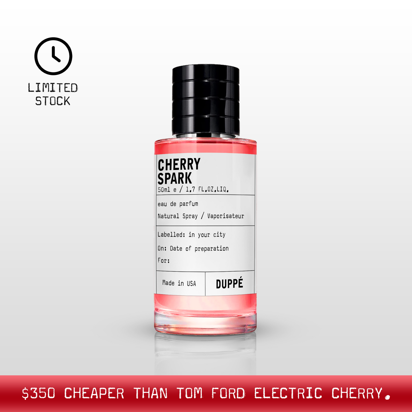 “...smells like Tom Ford Electric Cherry”