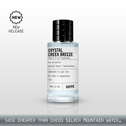 "...smells like Creed Silver Mountain Water"