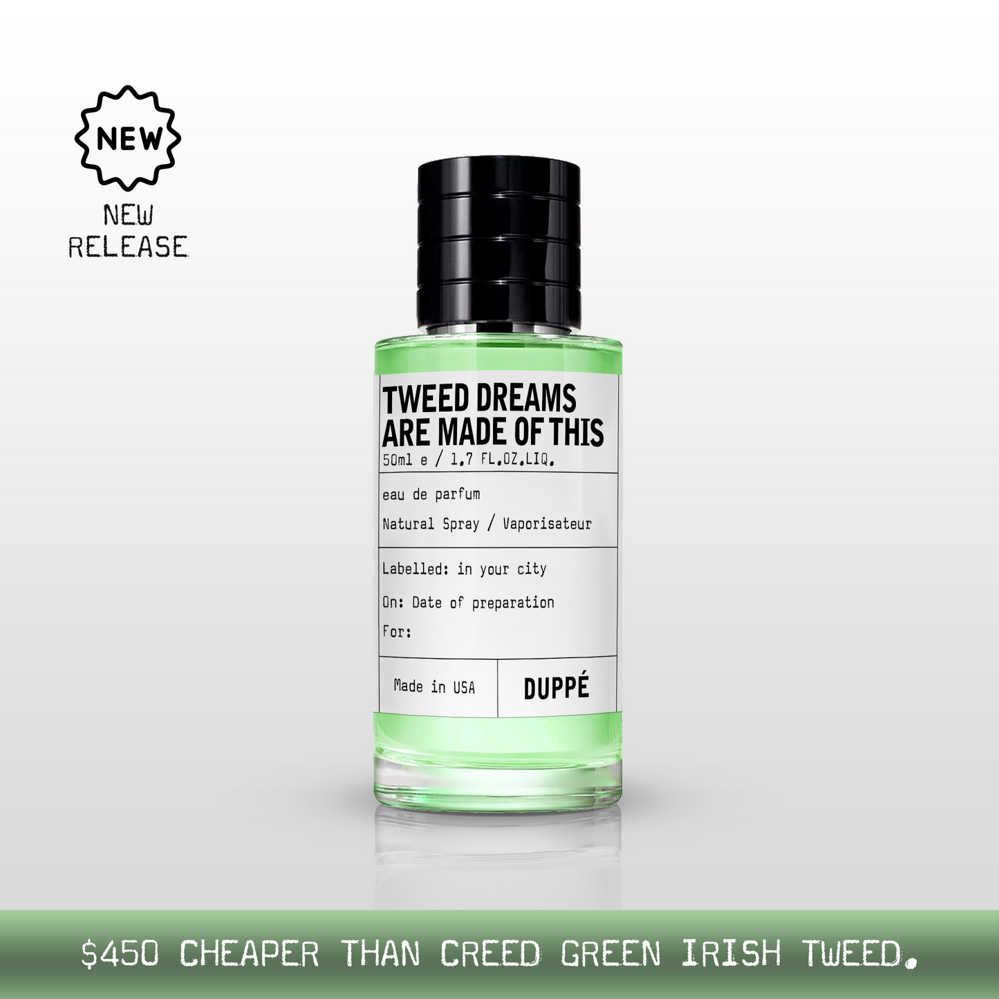 "...smells like Creed Green Irish Tweed"